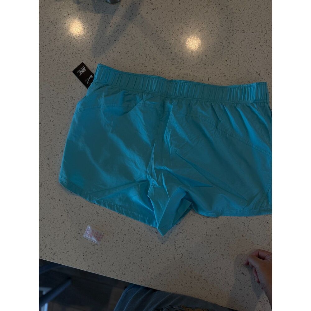 Nike Women's Dri-Fit Turquoise Blue Athletic Lined Running Wind Shorts 3XL